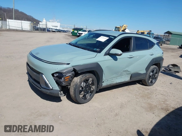 2024 Hyundai Kona SEL with VIN KM8HBCAB2RU118129, listed as a IAAI auction lot 41751534 with 7,468 mi miles. Bid and sale history available at carsss.com. Image 15.