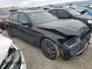 2019 BMW 5 Series 530e with VIN WBAJA9C56KB398509, listed as a Copart auction lot 53948875 with 22,670 mi miles and Salvage title. Bid and sale history available at DreamBid. Image 4.