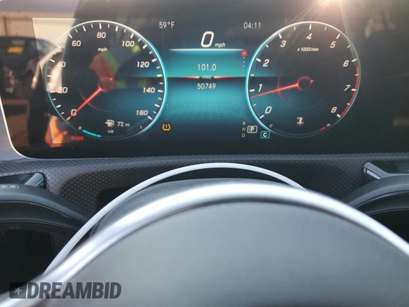 2019 Mercedes-Benz A 220 with VIN WDD3G4FB8KW026554, listed as a Copart auction lot 47103375 with 50,749 mi miles and Salvage Title. Bid and sale history available at DreamBid. Image 9.