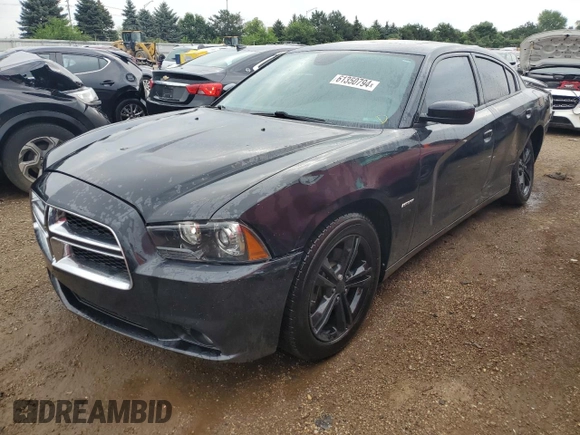 2014 Dodge Charger RT with VIN 2C3CDXDT9EH296500, listed as a Copart auction lot 61350794 with 35,893 mi miles and Salvage Title. Bid and sale history available at carsss.com. Image 1.