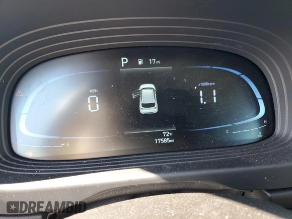 2024 Hyundai Venue Limited with VIN KMHRC8A32RU316491, listed as a Copart auction lot 46500945 with 17,585 mi miles and Salvage Title. Bid and sale history available at DreamBid. Image 9.