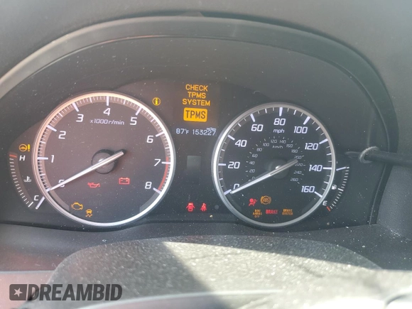 2013 Acura RDX with VIN 5J8TB3H33DL003164, listed as a Copart auction lot 57809625 with 153,227 mi miles and Salvage title. Bid and sale history available at DreamBid. Image 9.