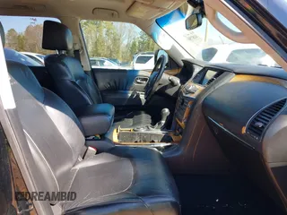 2011 Infiniti QX56 7-passenger with VIN JN8AZ2NF3B9503608, listed as a IAAI auction lot 41875603 with 215,051 mi miles. Bid and sale history available at carsss.com. Image 5.