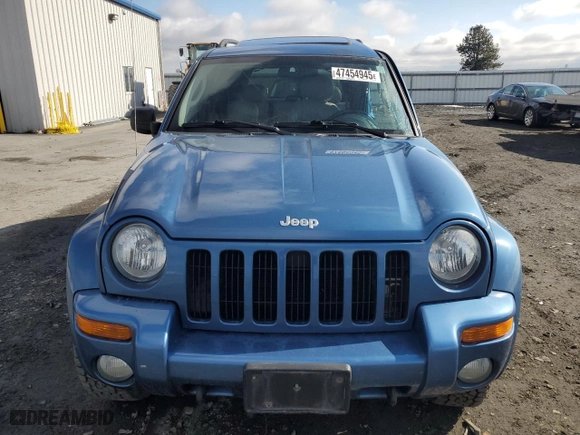 2003 Jeep Liberty Limited with VIN 1J4GL58K43W579448, listed as a Copart auction lot 47454945 with 148,670 mi miles and Salvage Title. Bid and sale history available at carsss.com. Image 5.