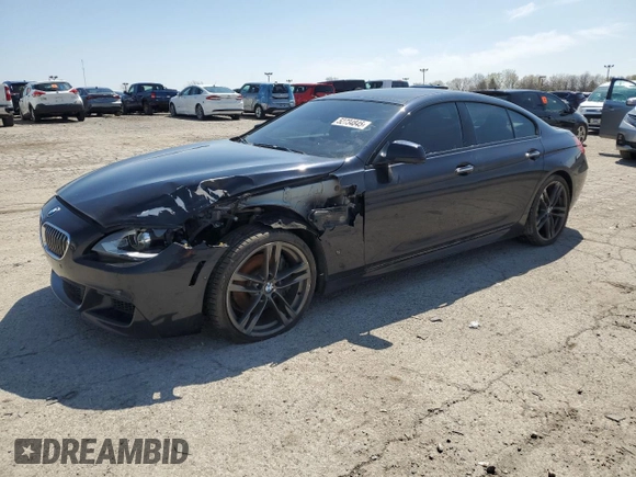 2014 BMW 6 Series 650i xDrive z VIN WBA6B4C5XED099250, wystawiony jako Copart lot #52734845 z przebiegiem Nie podano mil oraz Czysty tytuł • Clean title. Historia ofert i sprzedaży dostępna na DreamBid. Obrazek 1.