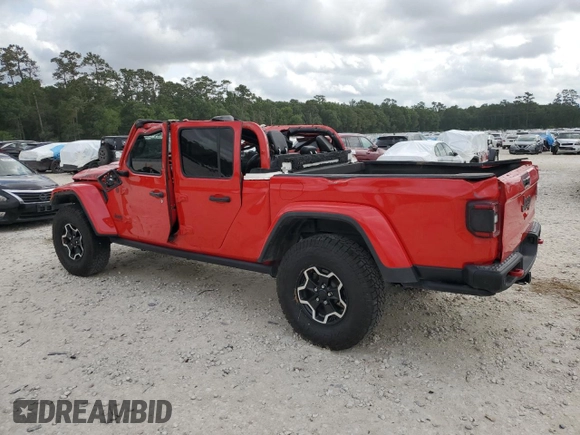 2020 Jeep Gladiator Rubicon z VIN 1C6JJTBG4LL167159, wystawiony jako Copart lot #54992395 z przebiegiem 73 906 mil mil oraz Szkoda całkowita • Salvage title. Historia ofert i sprzedaży dostępna na DreamBid. Obrazek 2.