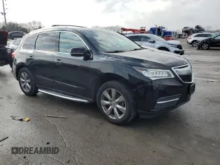 2014 Acura MDX Advance with VIN 5FRYD3H81EB004875, listed as a Copart auction lot 81801454 with 265,982 mi miles and Salvage title. Bid and sale history available at DreamBid. Image 4.