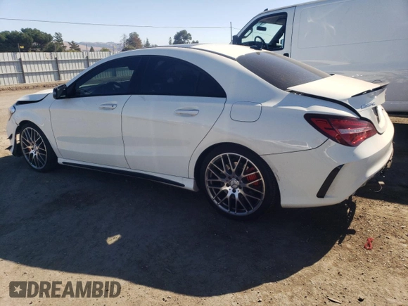 2018 Mercedes-Benz CLA 45 AMG with VIN WDDSJ5CB6JN583393, listed as a Copart auction lot 74323883 with 60,796 mi miles and . Bid and sale history available at DreamBid. Image 2.