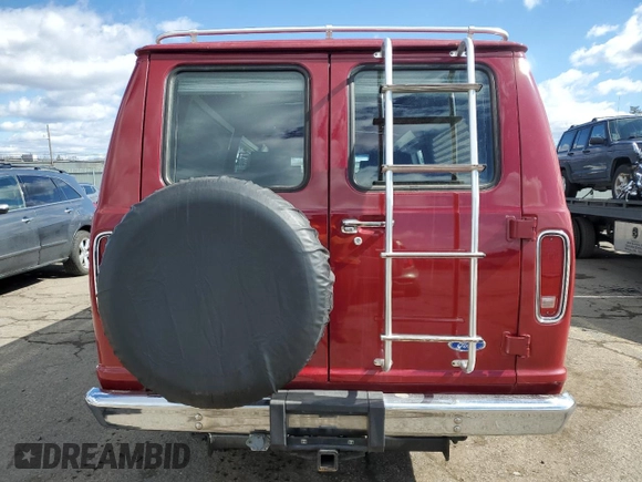 1991 Ford Econoline Cargo with VIN 1FDES14H2MHA04477, listed as a Copart auction lot 47429575 with 63,054 mi miles and Salvage Title. Bid and sale history available at DreamBid. Image 6.