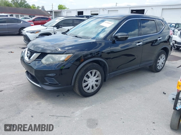 2015 Nissan Rogue SV with VIN KNMAT2MT7FP558410, listed as a IAAI auction lot 42106833 with 120,339 mi miles and . Bid and sale history available at carsss.com. Image 2.
