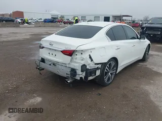 2020 Infiniti Q50 Luxe with VIN JN1EV7AP4LM200598, listed as a IAAI auction lot 41629830 with 69,882 mi miles and . Bid and sale history available at DreamBid. Image 4.