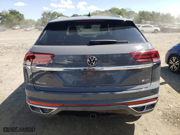 2021 Volkswagen Atlas Cross Sport 3.6L V6 SEL Premium R-Line with VIN 1V2FE2CA5MC219468, listed as a Copart auction lot 67595223 with 27,133 mi miles. Bid and sale history available at carsss.com. Image 6.