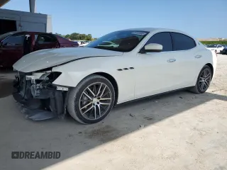 2018 Maserati Ghibli z VIN ZAM57XSAXJ1278606, wystawiony jako Copart lot #55722585 z przebiegiem 50 007 mil mil oraz Szkoda całkowita • Salvage title. Historia ofert i sprzedaży dostępna na DreamBid. Obrazek 1.