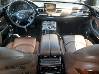 2014 Audi A8 4.0T with VIN WAUR2AFD6EN002571, listed as a Copart auction lot 52285445 with 164,521 mi miles and Clean Title. Bid and sale history available at DreamBid. Image 9.