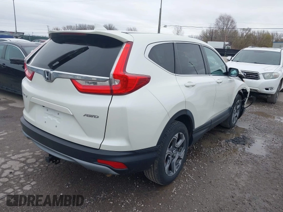 2017 Honda CR-V EX-L with VIN 5J6RW2H83HL036720, listed as a IAAI auction lot 41888202 with 61,257 mi miles. Bid and sale history available at carsss.com. Image 4.