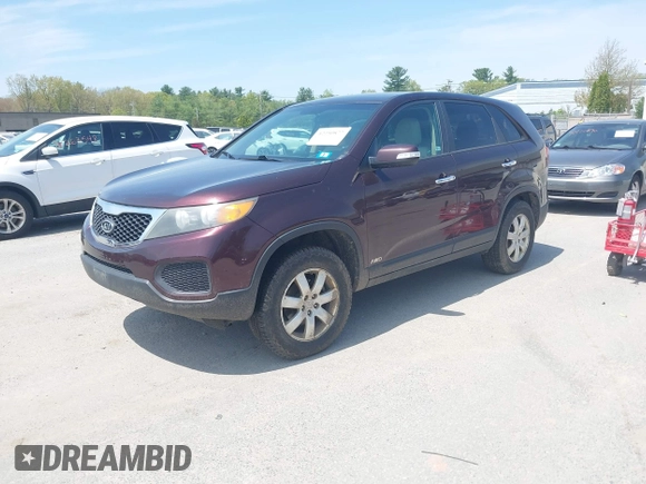 2011 Kia Sorento LX with VIN 5XYKTCA19BG008104, listed as a IAAI auction lot 42250877 with 121,288 mi miles and . Bid and sale history available at DreamBid. Image 2.
