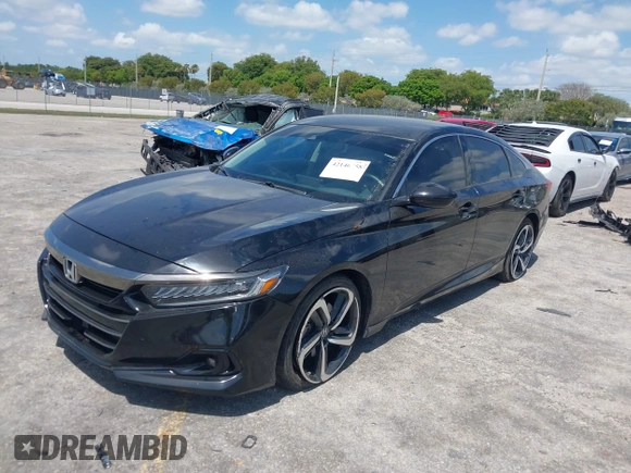 2022 Honda Accord Sport SE with VIN 1HGCV1F42NA034507, listed as a IAAI auction lot 42146558 with 35,673 mi miles and . Bid and sale history available at DreamBid. Image 20.