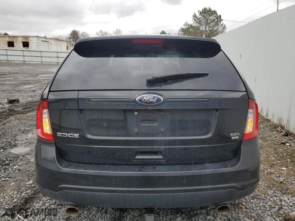 2013 Ford Edge SEL with VIN 2FMDK4JC4DBE22591, listed as a Copart auction lot 51941445 with 122,887 mi miles and Salvage Title. Bid and sale history available at carsss.com. Image 6.