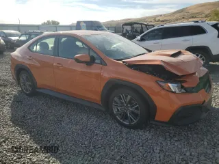 2023 Subaru WRX with VIN JF1VBAA61P9817482, listed as a Copart auction lot 74852794 with 6,127 mi miles and Salvage title. Bid and sale history available at DreamBid. Image 4.