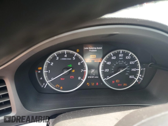 2019 Acura ILX Premium with VIN 19UDE2F79KA015064, listed as a Copart auction lot 65729775 with 78,181 mi miles and Clean title. Bid and sale history available at DreamBid. Image 9.
