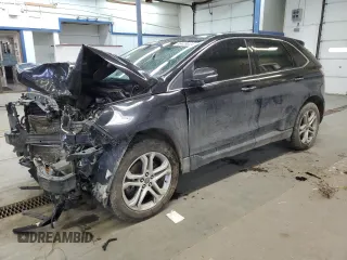 2015 Ford Edge Titanium z VIN 2FMTK3K89FBB39350, wystawiony jako Copart lot #86409634 z przebiegiem Nie podano mil oraz Szkoda całkowita • Salvage title. Historia ofert i sprzedaży dostępna na DreamBid. Obrazek 1.