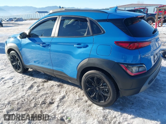 2023 Hyundai Kona SEL with VIN KM8K6CAB3PU956256, listed as a IAAI auction lot 41286226 with 24,973 mi miles. Bid and sale history available at carsss.com. Image 3.