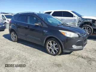 2014 Ford Escape Titanium with VIN 1FMCU9J9XEUC86597, listed as a Copart auction lot 45321355 with 142,278 mi miles and Salvage Title. Bid and sale history available at carsss.com. Image 4.