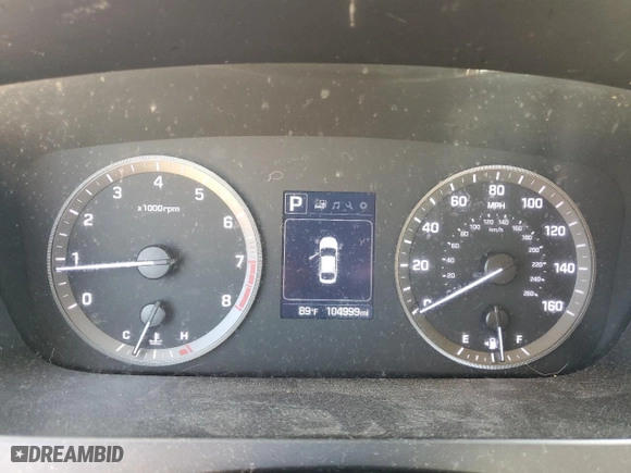 2016 Hyundai Sonata 2.4L Sport with VIN 5NPE34AF1GH292617, listed as a Copart auction lot 52533555 with 104,999 mi miles and Salvage Title. Bid and sale history available at carsss.com. Image 9.
