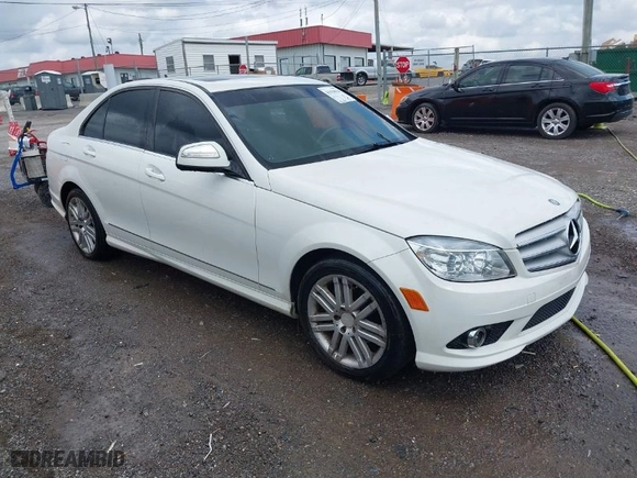 2008 Mercedes-Benz C-Class 3.0L Sport with VIN WDDGF54X98F032459, listed as a IAAI auction lot 41930016 with 183,696 mi miles. Bid and sale history available at carsss.com. Image 1.