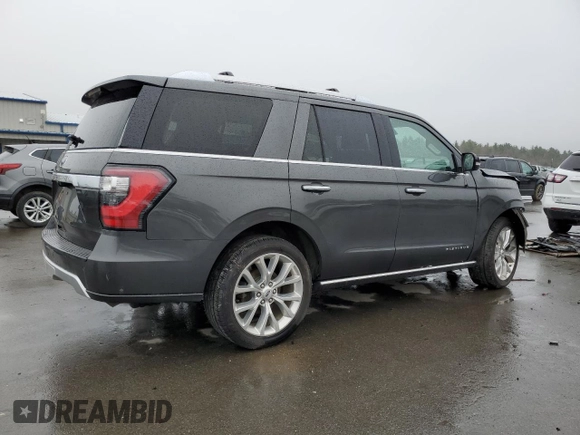 2019 Ford Expedition Platinum with VIN 1FMJU1MT7KEA23974, listed as a Copart auction lot 53355755 with 81,916 mi miles and Salvage title. Bid and sale history available at DreamBid. Image 3.
