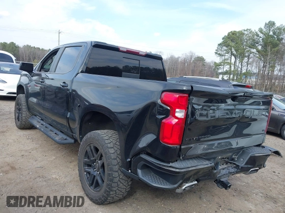 2021 Chevrolet Silverado 1500 LT Trail Boss with VIN 1GCPYFED9MZ232507, listed as a IAAI auction lot 41690784 with 71,392 mi miles and . Bid and sale history available at DreamBid. Image 3.