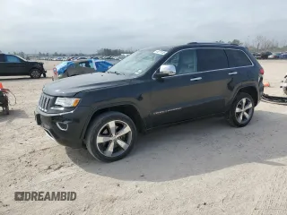 2015 Jeep Grand Cherokee Overland with VIN 1C4RJFCT6FC628729, listed as a Copart auction lot 44979155 with 105,959 mi miles and Salvage Title. Bid and sale history available at DreamBid. Image 1.