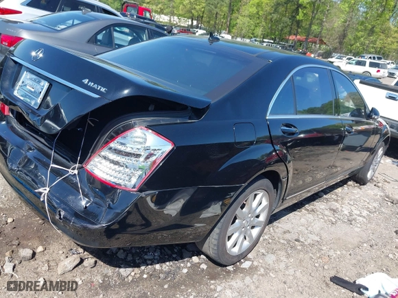 2007 Mercedes-Benz S-Class 5.5L V8 with VIN WDDNG86X97A090361, listed as a IAAI auction lot 41976832 with 210,763 mi miles. Bid and sale history available at carsss.com. Image 4.