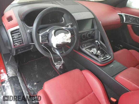 2022 Jaguar F-Type with VIN SAJD55FE3NCK77770, listed as a Copart auction lot 84887134 with Not Provided miles and Salvage Title. Bid and sale history available at DreamBid. Image 8.