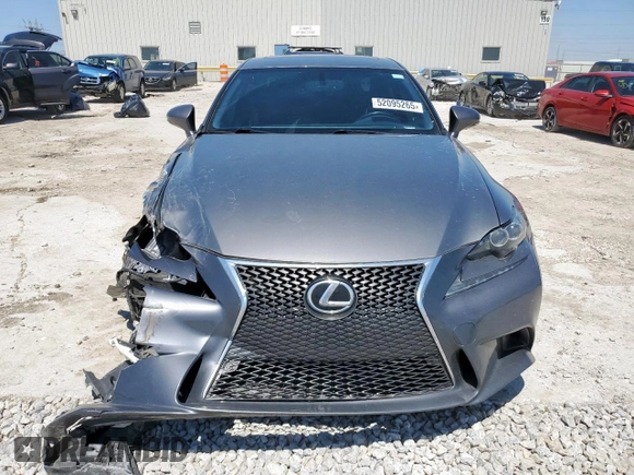 2015 Lexus IS 350 with VIN JTHBE1D27F5017920, listed as a Copart auction lot 52095265 with 114,011 mi miles and Salvage title. Bid and sale history available at DreamBid. Image 5.