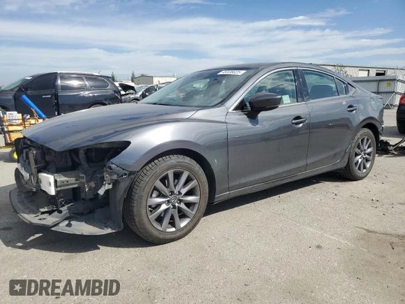 2020 Mazda 6 Sport with VIN JM1GL1UM9L1517935, listed as a Copart auction lot 46538025 with 55,890 mi miles and Salvage Title. Bid and sale history available at DreamBid. Image 1.