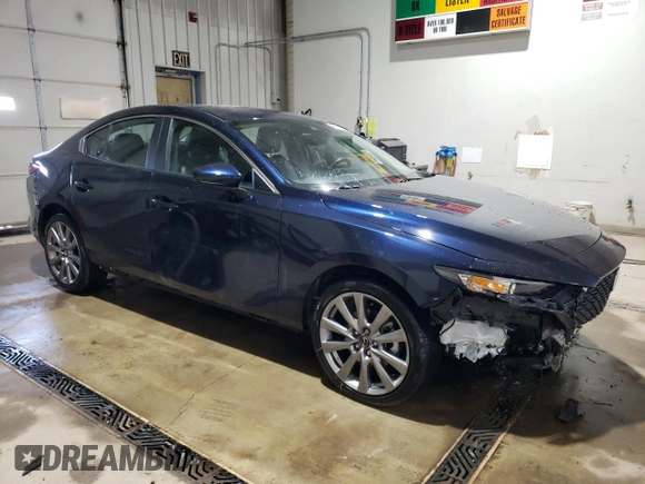 2021 Mazda 3 Select with VIN 3MZBPBBM2MM205433, listed as a Copart auction lot 46331065 with 41,242 mi miles and Salvage Title. Bid and sale history available at carsss.com. Image 4.