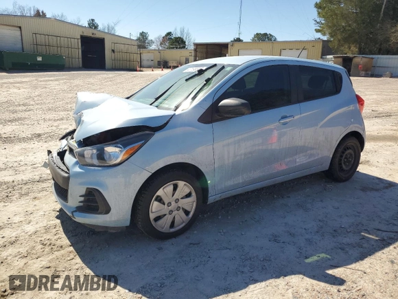 2016 Chevrolet Spark LS with VIN KL8CB6SA1GC613827, listed as a Copart auction lot 47198345 with 87,213 mi miles and Salvage Title. Bid and sale history available at carsss.com. Image 1.