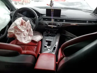 2018 Audi S4 Premium Plus with VIN WAUB4AF40JA043985, listed as a Copart auction lot 62754744 with 0 mi miles and Salvage Title. Bid and sale history available at carsss.com. Image 8.