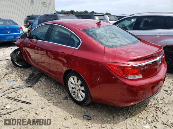 2013 Buick Regal with VIN 2G4GR5ER7D9232837, listed as a Copart auction lot 61958103 with 93,345 mi miles and Non Repairable. Bid and sale history available at carsss.com. Image 2.