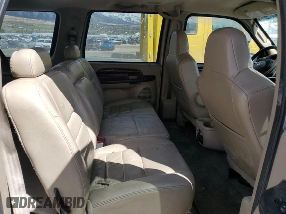 2005 Ford Excursion Limited с VIN 1FMNU43S05ED48269, выставлен на аукционе Copart как лот 50412835 с пробегом 200 920 миль миль и Чистый • Clean title. История ставок и продаж доступна на DreamBid. Изображение 11.