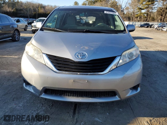 2013 Toyota Sienna LE with VIN 5TDJK3DC7DS058811, listed as a Copart auction lot 47431565 with 151,048 mi miles and Clean Title. Bid and sale history available at carsss.com. Image 5.