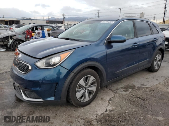 2017 Kia Niro LX with VIN KNDCB3LC7H5096920, listed as a Copart auction lot 44117755 with 104,808 mi miles and Salvage Title. Bid and sale history available at carsss.com. Image 1.
