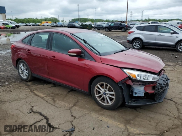 2017 Ford Focus SE with VIN 1FADP3F2XHL298662, listed as a Copart auction lot 58179365 with 77,623 mi miles and Clean title. Bid and sale history available at DreamBid. Image 4.