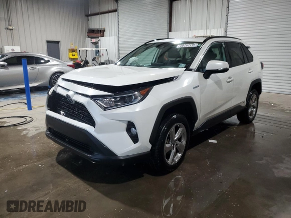 2021 Toyota RAV4 Hybrid LE with VIN 4T3B6RFV0MU050204, listed as a Copart auction lot 50768195 with 76,508 mi miles and Salvage Title. Bid and sale history available at carsss.com. Image 1.