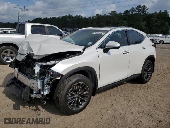 2024 Lexus NX 250 Premium z VIN JTJGDCAZ0R2014142, wystawiony jako Copart lot #57354345 z przebiegiem 1 022 mil mil oraz Szkoda całkowita • Salvage title. Historia ofert i sprzedaży dostępna na DreamBid. Obrazek 1.