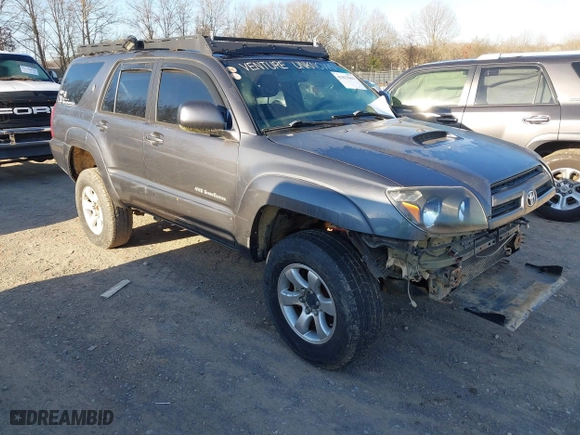 2005 Toyota 4Runner SR5 with VIN JTEBU14R358031145, listed as a IAAI auction lot 41827063 with 181,982 mi miles. Bid and sale history available at carsss.com. Image 1.