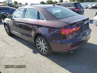 2015 Audi A3 2.0T Premium Plus with VIN WAUEFGFF0F1038059, listed as a Copart auction lot 61135833 with 58,787 mi miles. Bid and sale history available at carsss.com. Image 2.