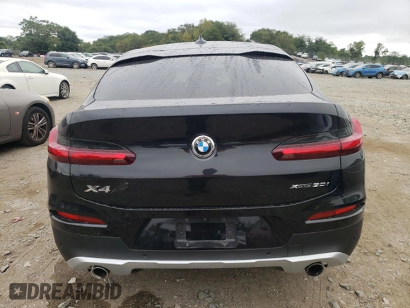 2019 BMW X4 xDrive30i with VIN 5UXUJ3C51KLG52927, listed as a Copart auction lot 65533883 with 53,056 mi miles. Bid and sale history available at carsss.com. Image 6.