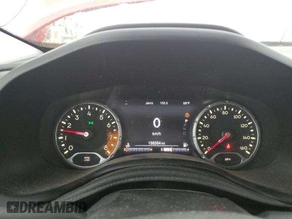 2015 Jeep Renegade Limited with VIN ZACCJBDT0FPB70154, listed as a Copart auction lot 60087705 with 156,264 mi miles and Salvage title. Bid and sale history available at DreamBid. Image 9.
